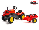FALK šliapací traktor 2046AB X-Tractor s vlečkou a otváracou kapotou