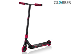 Globber Freestyle Kolobežka Stunt Scooter Black - červená