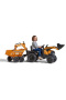 Falk Šliapací traktor Super oranžový