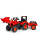 Falk šliapací traktor 2060AM Kubota s nakladačom a vlečkou (Jane Onstott)