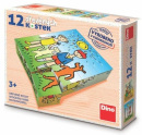 Drevené kocky Psík a mačička