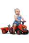 FALK 260C Baby Kubota ride-on traktor s prívesom