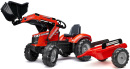Falk Šliapací traktor Massey Fergusson s nakladačom a vlečkou