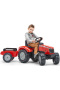 Falk Šliapací traktor 4010AB Massey Ferguson S8740 - červený