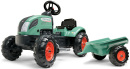 Falk šliapací traktor Farm Lander 2054L s prívesom - zelený