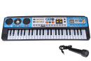Elektronické klávesy s mikrofonem a rádiom 54 cm