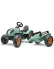 Šliapací traktor 1054AB - Farm Lander s vlečkou - zelený