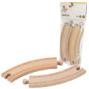 Babu vláčiky  - Kolajnice zatáčka 17cm, 2 kusy
