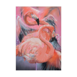 Diamantová mozaika 5D Plameniaci (30 x 40 cm)