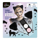 Farby na tvár MAČKA - 3 farby + štetec a čelenku (sada)