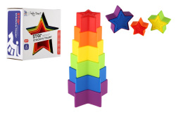 Stohovacia skladačka Veža / Pyramída hviezdy 6 kusov