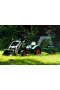 Falk Šliapací traktor Vintage 2054N s lyžicou, bagrom a prívesom, zelený