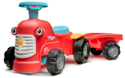Falk Odrážadlo baby Maurice červený vintage s prívesom