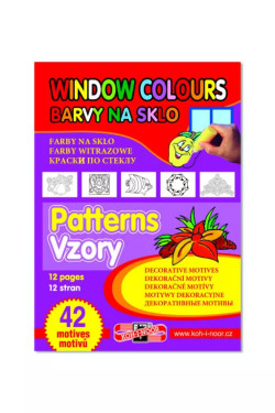 Šablóny k farbám na sklo - 42 dekoračných motívov