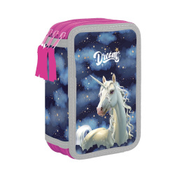 Školský peračník Unicorn trojposchodový bez náplne 