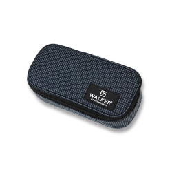 Walker školský peračník Grid navy jednochlopňový bez náplne