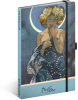 Notique Notes Alfons Mucha – Luna, bodkovaný, 11 x 16 cm (Jaromír Červenka)