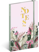 Notique Notes Kakadu, linajkovaný, 13 x 21 cm