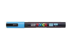 Popisovač akrylový Uni Posca PC-3M svetlomodrý