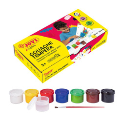 Temperové farby Jovi v kelímku + štetec 7 x 35 ml