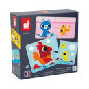 Janod Puzzle Duonimo Nájdi mláďatká zvieratká 24 kusov