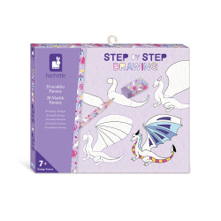 Janod step by step kreslenie krok za krokom Fantasy zvieratá 7+
