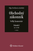 Obchodný zákonník (Veľký komentár, zväzok I a II) (1. akosť) (Oľga Ovečková)
